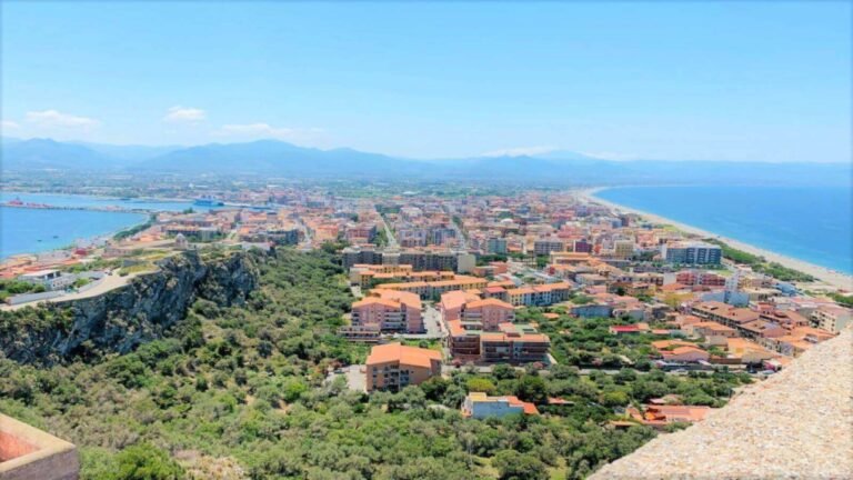 View of Northern Sicily and the Tyrrhenian coast