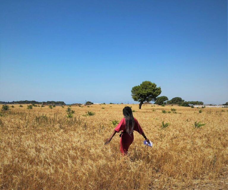 walking the fields of the Island of Mozia, Western Sicily