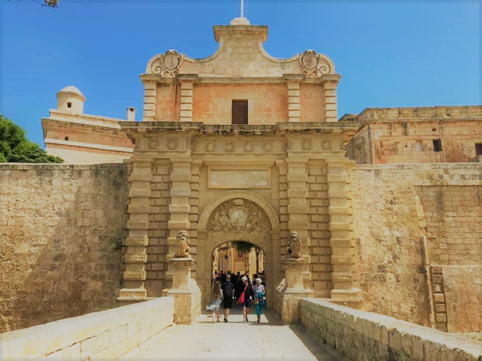 Entrance to the fortified city of Mdina City, a GOT season 1 icon